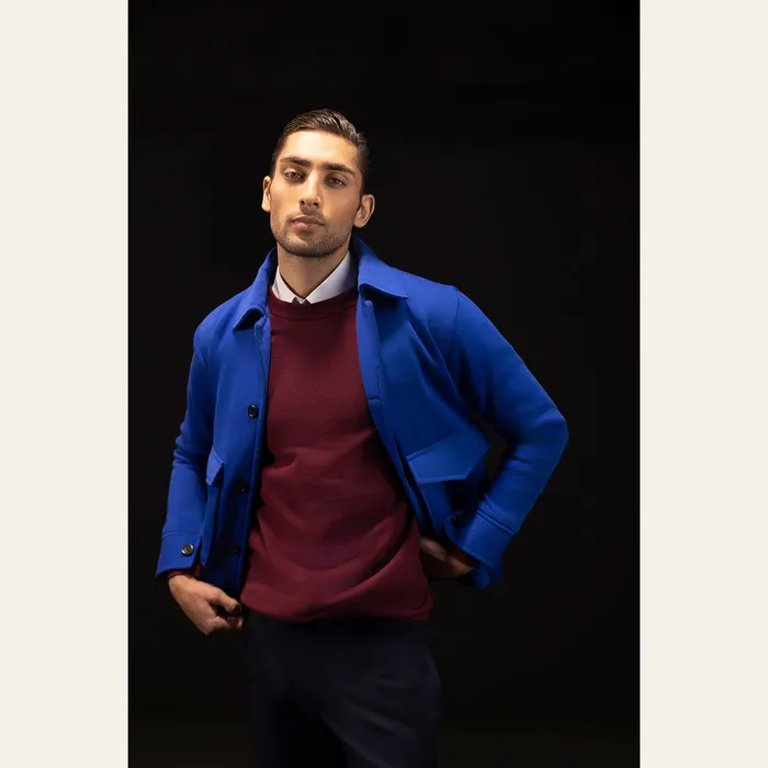 Royal Blue Down Workwear Jacket, view 2