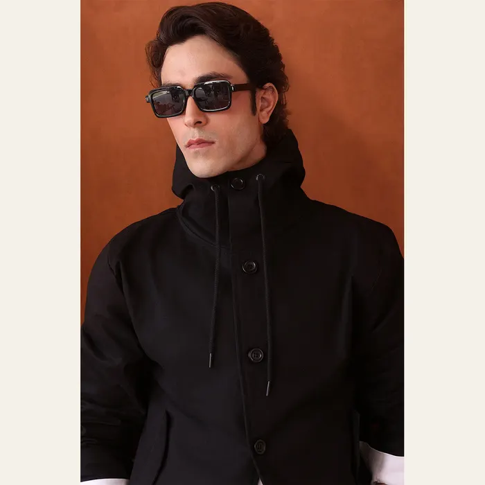 The Black Canvas Hooded Parka